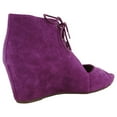 thumbnail image 3 of Gentle Souls Womens Mercia WH Lace Up Open Toe Wedge Shoes, Fuchsia, US 6.5, 3 of 3