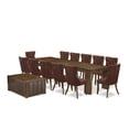 thumbnail image 2 of Luxe by East West Furniture 14 Pieces Extendable Dining Set Includes a Rectangle Kitchen Table, 2 of 6
