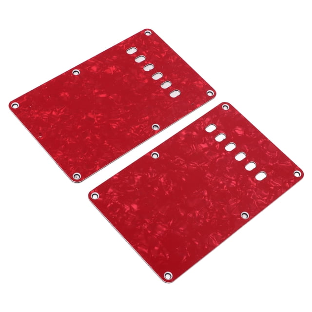 Guitarra 2 Uds. Placas De Cubierta Trasera De Guitarra Eléctrica Con 6 Agujeros Reemplazo De Placa Trasera De Protector De Guitarra De Plástico PVC