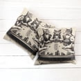 thumbnail image 3 of Ambesonne Cat Throw Pillow Cover Pack of 2, Gentleman Kitties Playing Poker, 2 Pcs-40"x40", Ivory Dark Taupe, 3 of 5