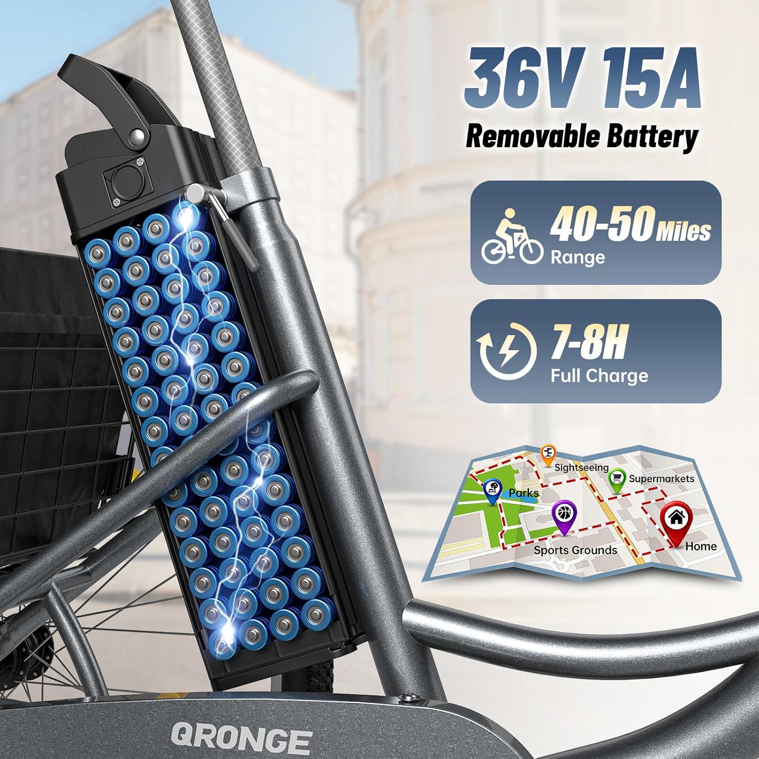 26" Electric Bikes for Adults 1000W Peak Motor up to 70 Miles Range 28 mph Max Speed Full Suspension Ebike 36V 13.5AH Removable Battery E-Mountain Bikes 7 Speed, Adjustable Handlebar, UL2849 by SGS
