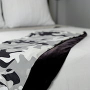 Tranquility Kids 6lbs Removable Machine Washable Cover Glass Bead Filled Weighted Blanket, Camo