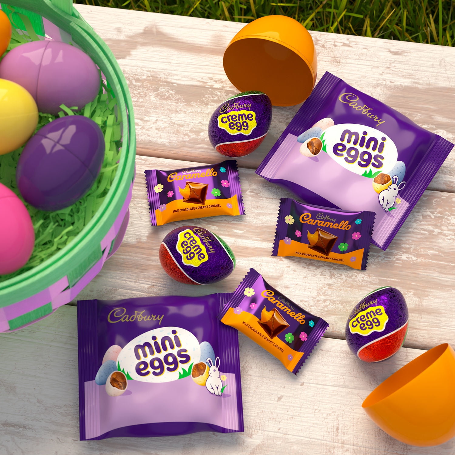 Cadbury Assorted Chocolate Easter Candy, Variety Bag 16.3 oz, 43 Pieces