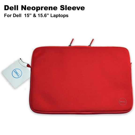 Dell Red Neoprene Laptop Sleeve for 15″–15.6″ Laptops – M02GD