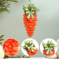 thumbnail image 3 of Advancent de Pascua de tela con zanahorias para decorar el hogar, colores brillantes para celebraciones de primavera y jardines. Kits de decoración para fiestas, 3 of 6