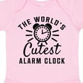 thumbnail image 4 of Inktastic The Worlds Cutest Alarm Clock Boys or Girls Baby Bodysuit, 4 of 5