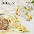 thumbnail image 2 of Watercolor Floral Pillow Covers, Linen Long Throw Pillow Case, Yellow Flower Hummingbirds Botanical Spring Holiday Pillow Protector Decorative Cushion Cover for Living Room/Bedroom 20" x 26", 2 of 8