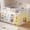 White, variant on Low Loft Bed Twin Size with LED Lights and Montessori Storage Bookshelf, Twin Loft Bed Frame with Secret Play Space, Toy Box, Safety Guardrails and Stairs, Wood Twin Beds for Boys/Girls,White