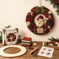 thumbnail image 6 of 3D Fabric Poke Wreath DIY Kit, Christmas Wreath DIY Kits for Adults | 3D Fabric Poke Art Craft Kit, Beginner-Friendly Holiday Wreath Making Kit & Door Decor, Christmas Decorations, 6 of 6