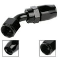 thumbnail image 2 of SCITOO -AN6 -AN8 -AN10 Oil Swivel Hose End Fitting AN8 45Â° Swivel Hose End Fitting fit for braided fuel line and stainless steel braided fuel hose Aluminum Alloy black, 2 of 5