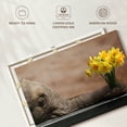 thumbnail image 6 of Elephant Stock Elephant And Yellow Daffodil Wall Art - Horizontal Canvas Wall Art - Living Room Wall Decor - Animal Canvas - Brown And Gray Decor - 48" x 32", 6 of 8