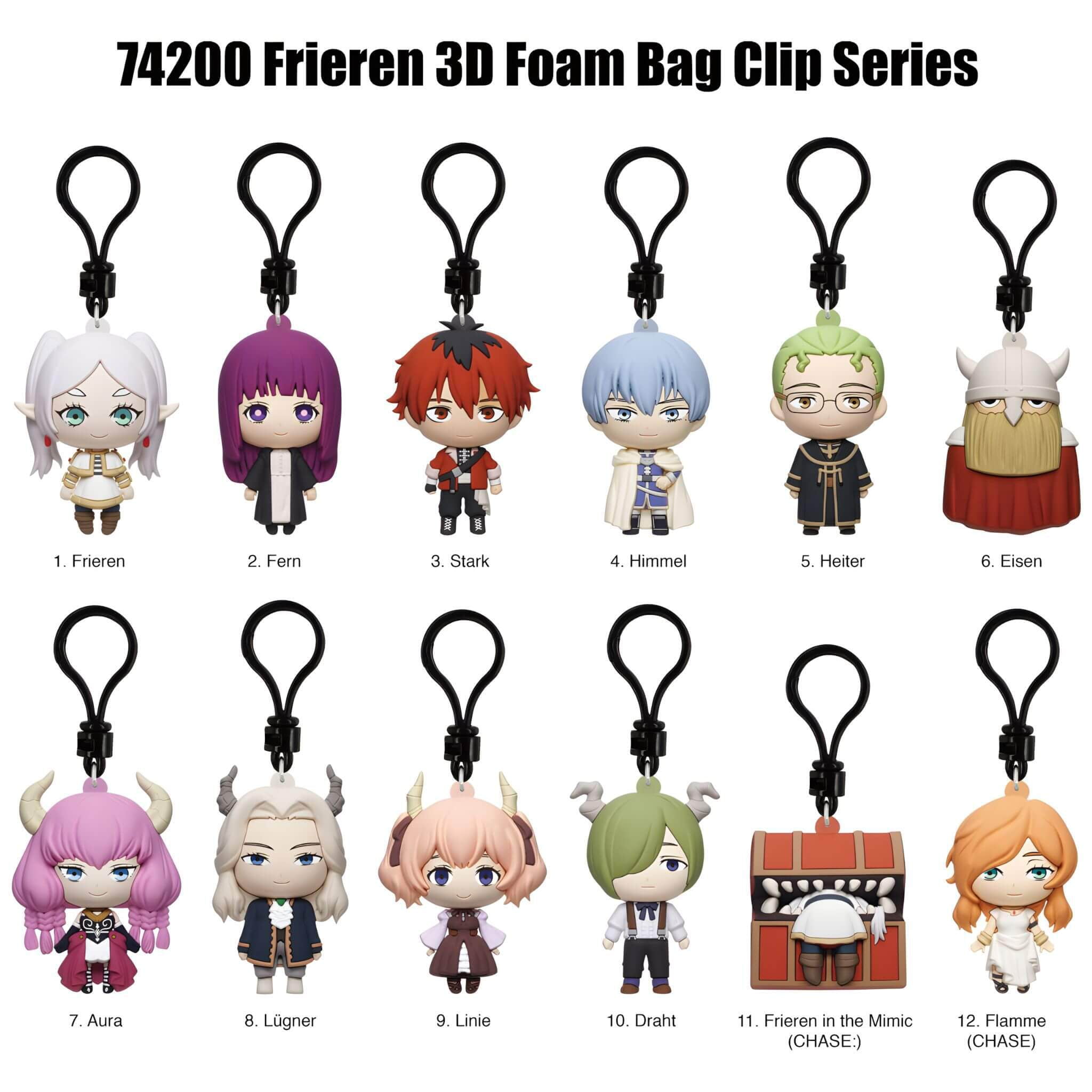 Frieren: Beyond Journey's End 3D Foam Bag Clip Mystery Pack