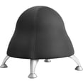 thumbnail image 1 of Scranton & Co Low Profile Vinyl Upholstered Ball Chair in Black, 1 of 6