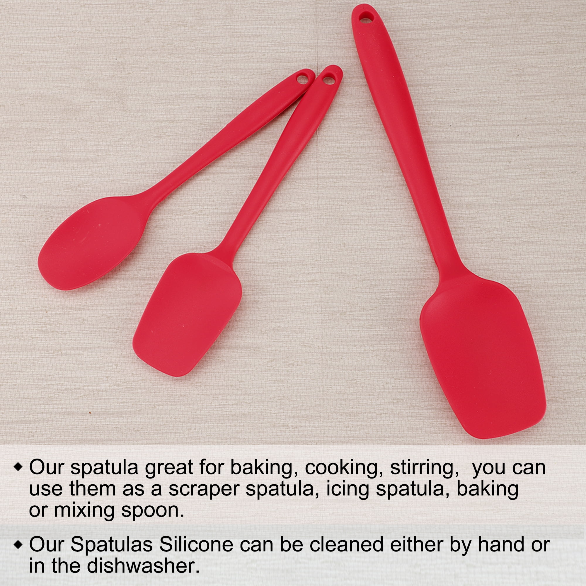 Kitchen Silicone Spatula Set Heat Resistant Rubber Turner Scraper