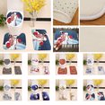 thumbnail image 2 of 3PCS Bath Rug Set Fashion Xmas Print Decorative Toilet Rug Toilet Lid Cover for Christmas, 2 of 8