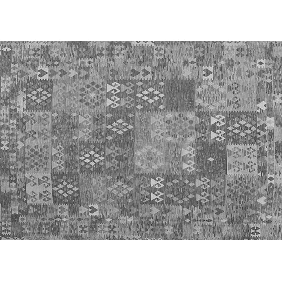 Ahgly Company Indoor Rectangle Southwestern Gray Country Area Rugs, 5' x 8'