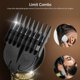 thumbnail image 2 of 6-IN-1 Men's Hair Clipper Set Beard Shaver Electric Body Hair Trimmer Nose Trimmer Haircut Kit Engraving Cutter Limit Combs USB Rechargeable, 2 of 5