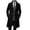 Black, variant on EANJE Men's Notched Lapel Long Overcoat, Single Breasted Button Front Casual Business Wool Blend Style Trench Coat with Side Pockets Dark Gray M