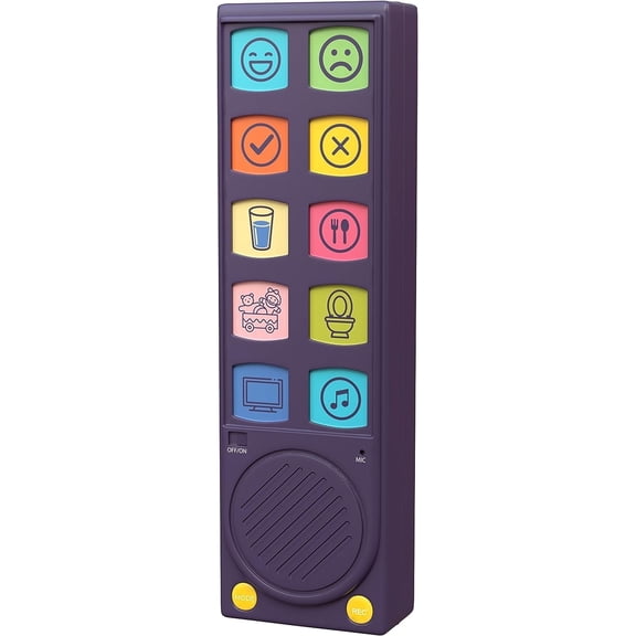 Special Supplies AAC Device for Kids and Adults – 12 Talking Buttons for Speech Therapy – Talker Buddy for Non Verbal Communication Tool with Storage Bag