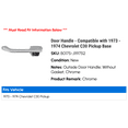 thumbnail image 2 of Door Handle - Compatible with 1973 - 1974 Chevy C30 Pickup Base, 2 of 2