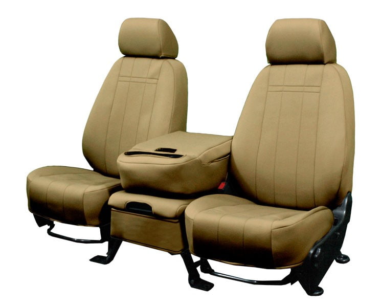 2000 2002 Ford Excursion Front Row Buckets Beige Insert And Trim Neosupreme Custom Seat Cover Com - 2002 Ford Excursion Leather Seat Replacement