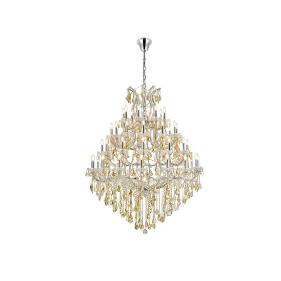 Elegant Lighting Maria Theresa 46" 49 Light Royal Crystal Chandelier