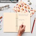 thumbnail image 5 of Notebook 8.3x5.7x0.4 Inch One Sizex1 Journey Note Diary Hardcover Notebook 60 Pages,80g Paper Writing Smooth and Not Easy to Break Hamburger Sausage, 5 of 8