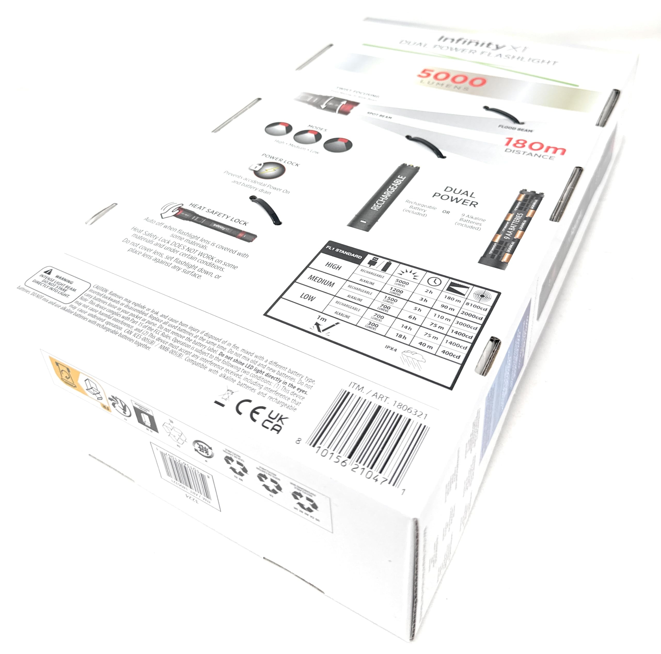 Infinity X1 5000 Lumens Flashlight