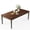 Dark Brown, variant on Amerlife 79 in Farmhouse Dining Table for 6 to 8, Large Rectangular Solid Wood Dining Table with Roman Conical Legs, for Family Gathering, Dark Brown