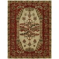 thumbnail image 2 of K2 Floor Style Newport Mansions Kingscote Sand / Red Hand-Tufted Wool Area Rug, 2 of 2