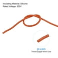 thumbnail image 3 of Silicone Wire 28AWG 28 Gauge Flexible Tinned Copper Standard High-Temperature Hookup Wire Orange 6m/20ft, 3 of 6