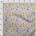 thumbnail image 3 of oneOone Cotton Cambric Light Green Fabric Watercolor Floral Sewing Fabric By The Yard Printed Diy Clothing Sewing Supplies 42 Inch Wide, 3 of 5