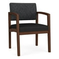 thumbnail image 1 of Pemberly Row Chaise d'Invité de Réception en Polyuréthane, Noyer/noir, 1 of 3