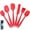 Red, variant on Dadiaei Silicone Spatula Set for Cooking,Baking,Mixing 6-Piece Food Grade Kitchen Utensils with Heat Resistant Silicone Brush,BPA-Free Rubber Spatula for Scraping,Non-Stick Cookware,Easy to Clean