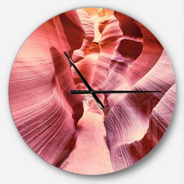 DesignArt Famous Antelope Canyon Large Wall Clock