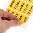 thumbnail image 2 of COSMOBETTY 20pcs Yellow Device Down Switch Label Stickers PVC Material, 2 of 8