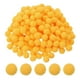thumbnail image 1 of Pom Poms de 0.3 pulgadas para manualidades, 2000 piezas de pompones pequeños para manualidades, bolas de pelusa mini en cantidad, bolas elásticas y suaves para sombreros, arte navideño, dorado, 1 of 7