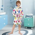 thumbnail image 5 of FORMRS Niños Bathrobe Unisex Hooded Robe Soft Plush Pajamas Sleepwear, Size 4-6T, Cartoon Graphic, 5 of 7