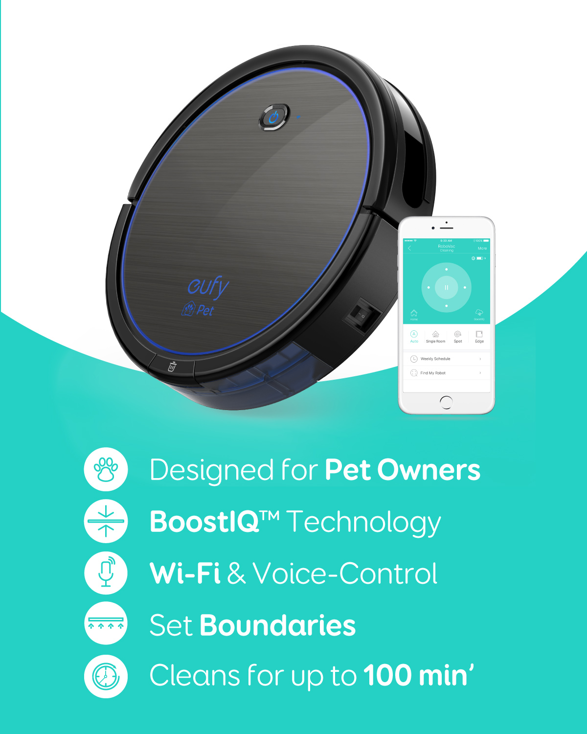 Anker eufy RoboVac 11c Pet Edition Wi-Fi Connected Robot Vacuum - image 2 of 9