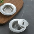 TIIFSWHS 2PCS Stainless Steel Kitchen Sink Strainer Rubber Stopper