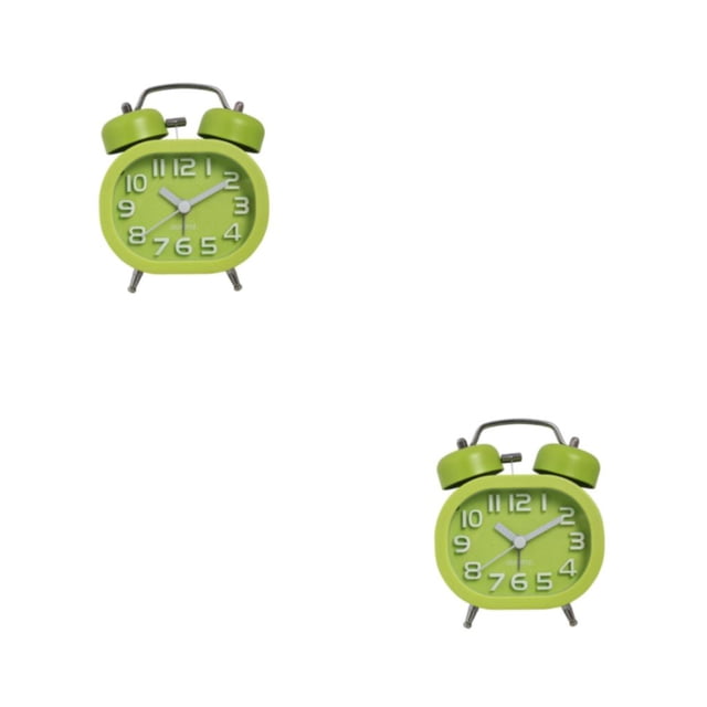 Inteprter Despertador Reloj Doble Campana Relojes de escritorio Decoración Campanas de Type3 NO3