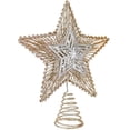 thumbnail image 4 of Ornativity Christmas Glitter Star Tree Topper - Rose Gold and Silver Bethlehem Star Ornament, 4 of 6