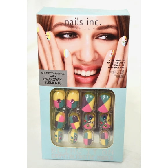 Nails Inc Bling It On Crystaltastic Nails • SUMMER PASTEL
