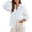 bleu, variante sur GPOECD Chemise Élégante à Col Rond à Rayures pour Femme Polyvalente Printemps Été Tenue de Tous les Jours Blouse Confortable Haut Rose,m