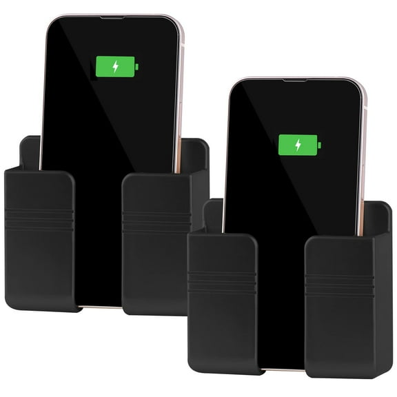 2Pcs Phone Holder Wall Mounted, Phone Stand with Self Adhesive. Phone Holder for RV Charging.Compatible with iPhone and Android