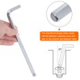 thumbnail image 5 of Uxcell 2pcs Ball End Hex Key Wrench 8mm CR-V L-Shape Extra Long Arm Hexagon Metric Wrenches Repairing Tool, Silver Tone, 5 of 8