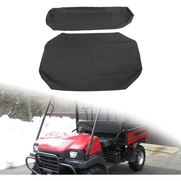 SEBLAFF UTV Seat Cover Black Replacement for Kawasaki Mule 2500/2510 / 3000/3010 Diesel 4×4