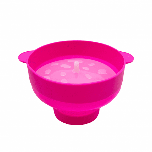 Lunfar Popcorn bowl silicon collapsible Pink
