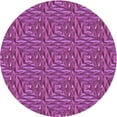 thumbnail image 1 of Ahgly Company Machine Washable Indoor Round Transitional Medium Violet Red Pink Area Rugs, 7' Round, 1 of 7