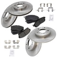 thumbnail image 2 of TRQ Front and Rear Brake Pad & Rotor Kit Brake Pads Brake Rotor Ceramic Fits Select 2002-2004 INFINITI I35 2002-2003 Nissan Maxima, 2 of 6